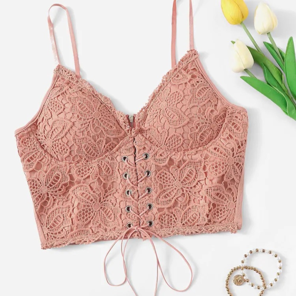 baby pink crop top